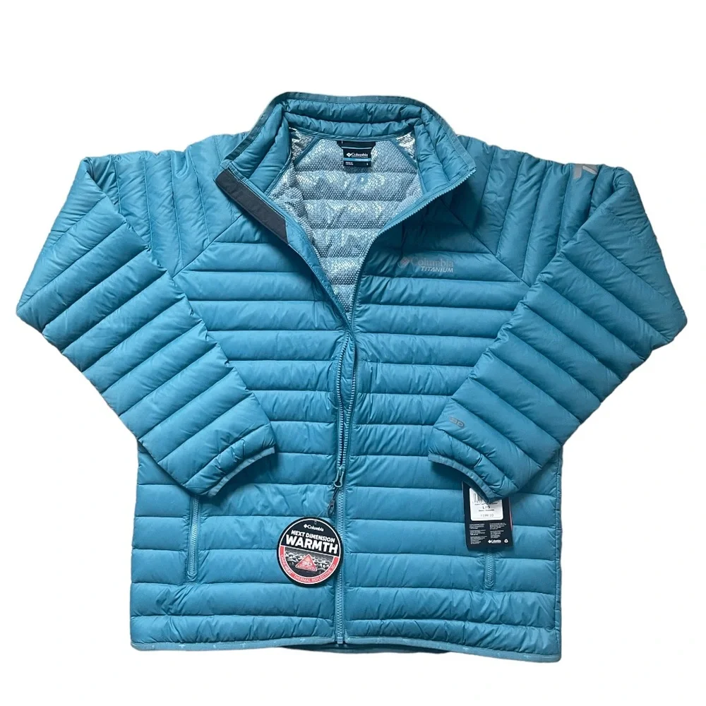 Columbia Titanium Alpha Trail Down Jacket - Men's Canyon Blue